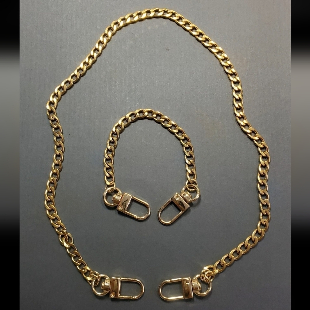 Chunky Necklace Bracelet Chain Set, Blank | Good for Lock & Key - Picture 3 of 4